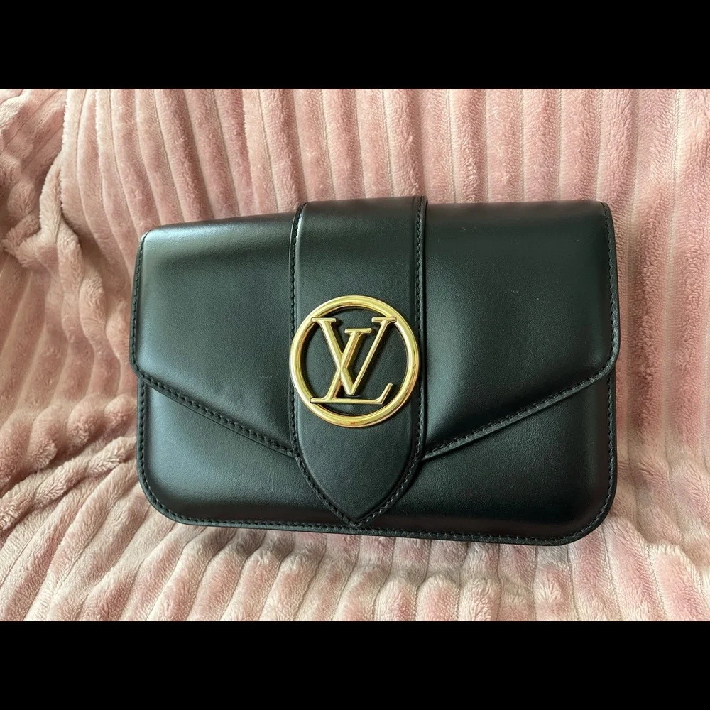 Louis Vuitton LV Pont 9 crossbody leather handbag black - Picture 5 of 10